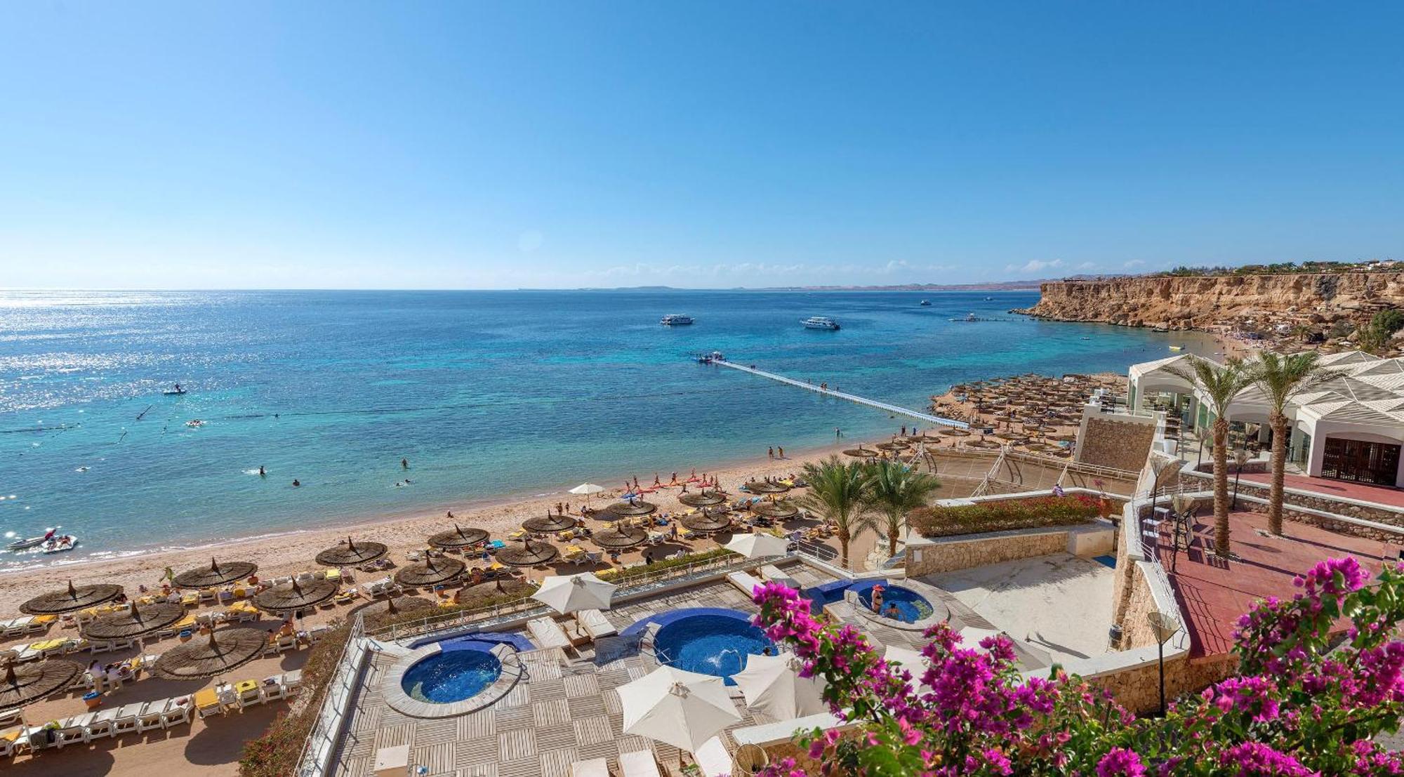 Sentido Reef Oasis Aqua Park Resort Sharm el Sheikh Esterno foto View of the beach